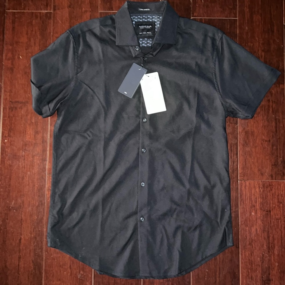 Small Cactus Man Short Sleeve Button Down Shirt